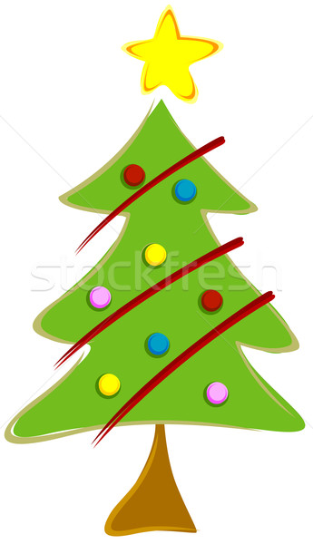 Karácsonyfa terv süti alakú ahogy karácsony Stock fotó © lenm