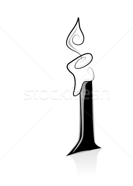 Lighted Candle Stock photo © lenm