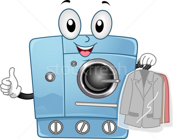 Dry Clean Machine Mascot Stock photo © lenm