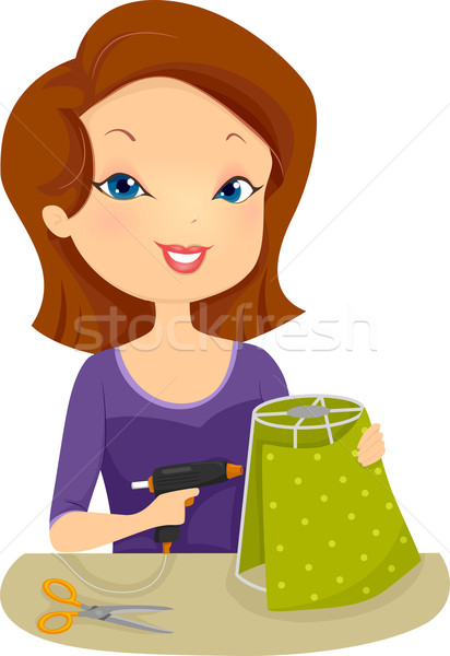 Diy Lamp Shade Decoration Vector Illustration C Lenm 4509669