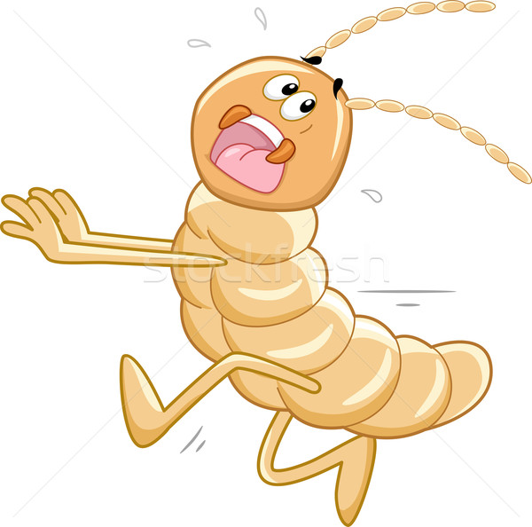 Running Termite Mascot Stock photo © lenm