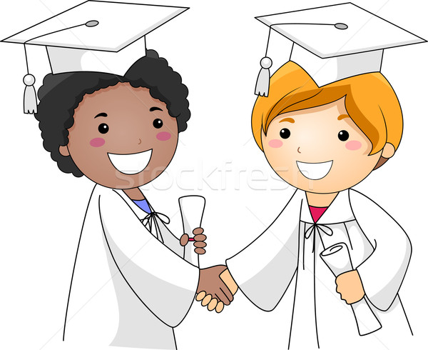 Stock photo: Kids Congratulating Each Other
