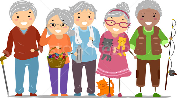 高齢者 実例 女性 高齢者 女性 女性 ストックフォト © lenm
