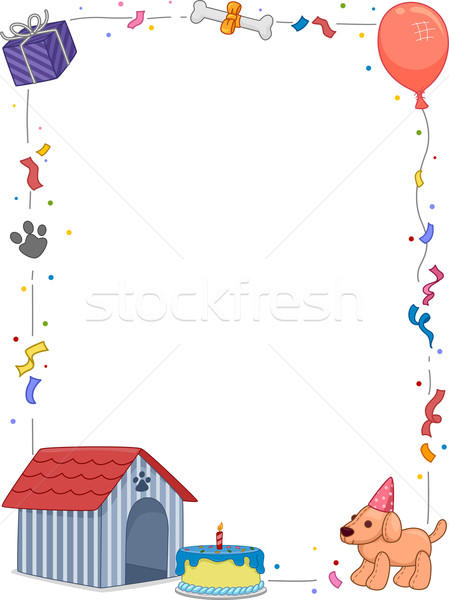 Birthday Dog Background Stock photo © lenm