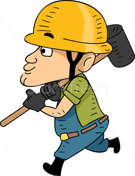 Sledgehammer Man Stock photo © lenm