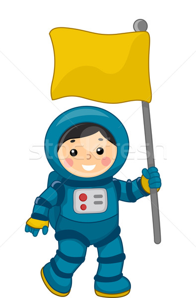 Astronauta nino ilustración jóvenes masculina Foto stock © lenm