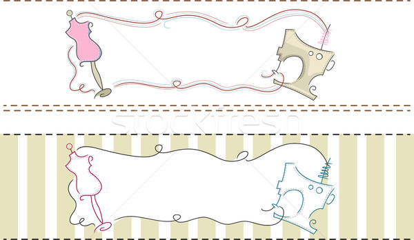Dressmaking Web Banner Stock photo © lenm