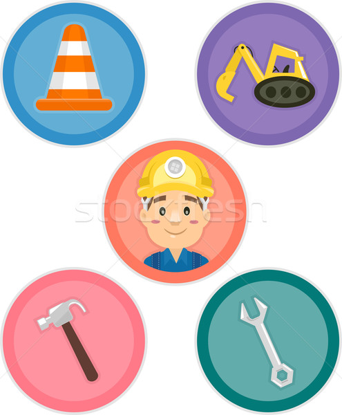 Construcción herramientas ilustración diferente trabajo Foto stock © lenm