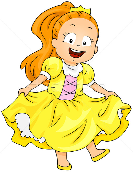 Girl Dressed as a Princess Stock photo © lenm