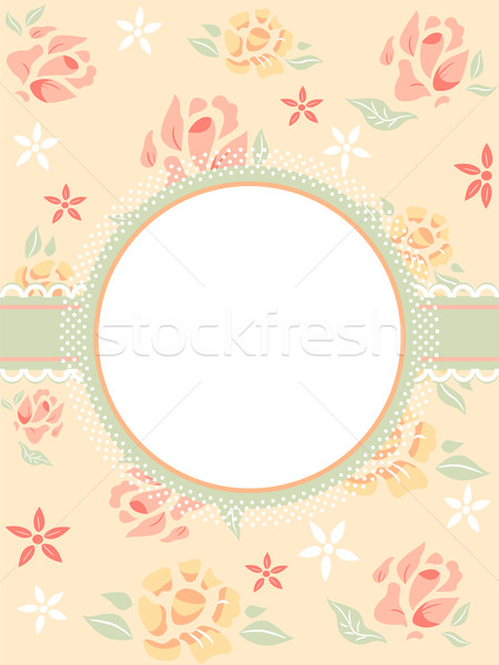 Shabby Chic Frame Stock photo © lenm