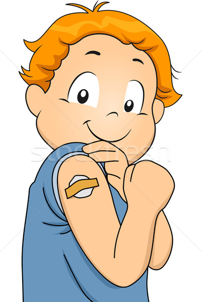 Vaccinated Boy Stock photo © lenm