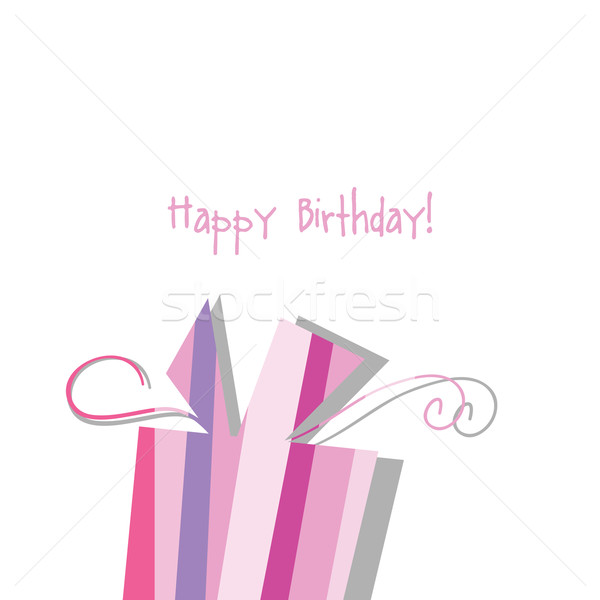 Birthday card with copy space Nice greeting card for birthday invitation, baby shower, scrapbook pro Stock photo © LeonART