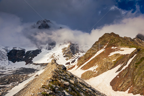 Berg landschap mooie voet Georgië Stockfoto © Leonidtit