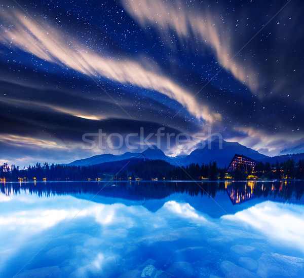 Jezioro mleczny sposób parku wysoki dramatyczny Zdjęcia stock © Leonidtit