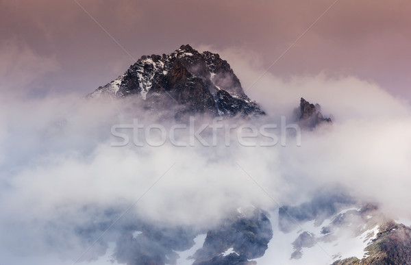 Berg Landschaft schönen Ansicht Fuß Georgia Stock foto © Leonidtit