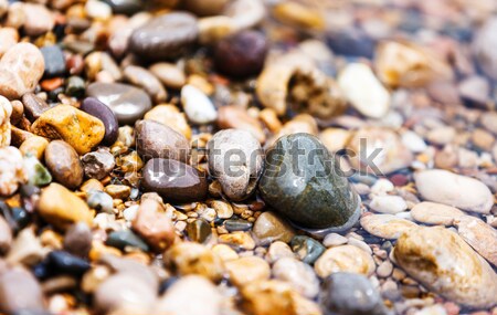 Stein Ansicht geschliffen mehrfarbig Steine Stock foto © Leonidtit