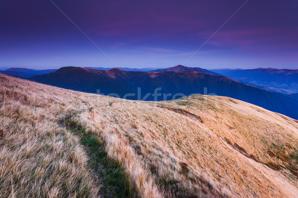 wonderful sunset in mountain Stock photo © Leonidtit