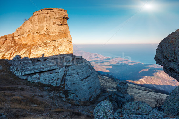 Dağ fantastik manzara Ukrayna Avrupa Stok fotoğraf © Leonidtit