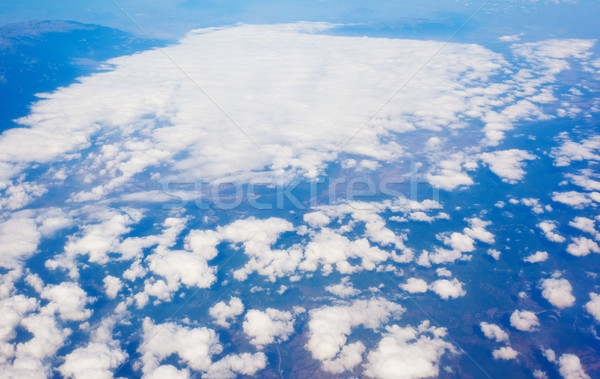 Gökyüzü beyaz kabarık bulutlar mavi gökyüzü doğa Stok fotoğraf © Leonidtit