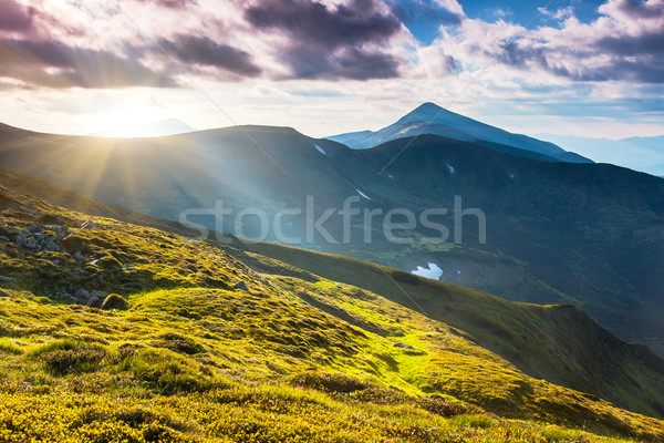 Berg Landschaft schönen Ansicht ländlichen Stock foto © Leonidtit