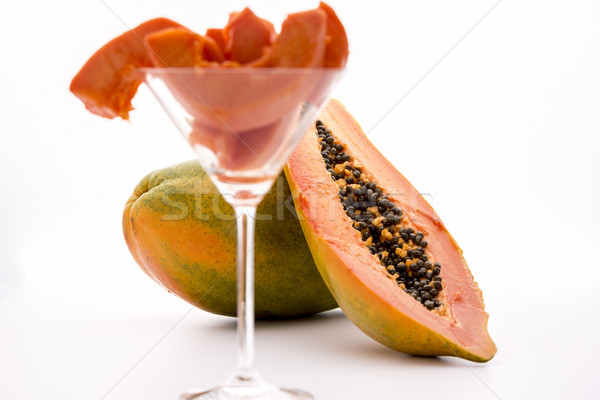 Globose body and tangerine pulp - Papaya
 Stock photo © leowolfert