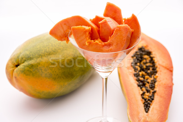 Get a healthy start into your day with Papaya!
 Stock photo © leowolfert