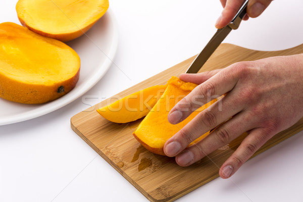 Jugoso frutas chip mango Foto stock © leowolfert