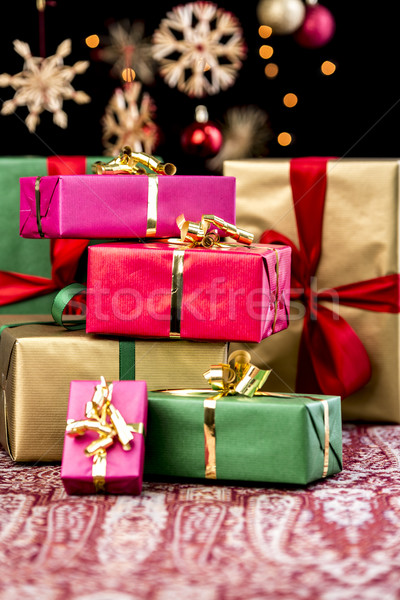 Stock foto: Geschenke · Weihnachten