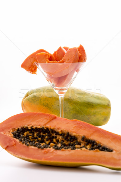Fully ripe papaya for desert
 Stock photo © leowolfert