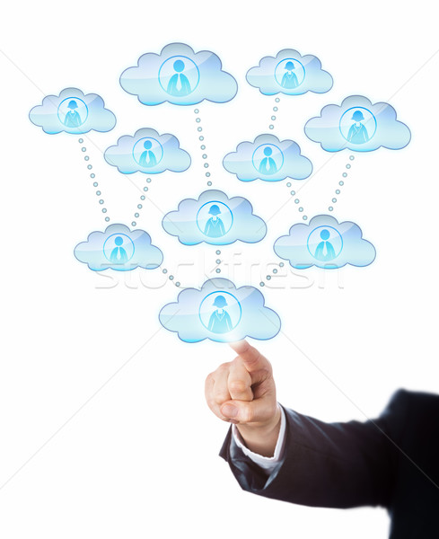 Accessing Human Resources In The Cloud Stock photo © leowolfert