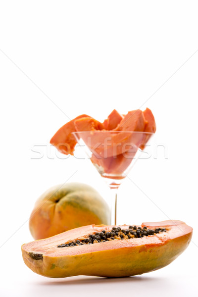 Pawpaw fruit, Carica papaya
 Stock photo © leowolfert