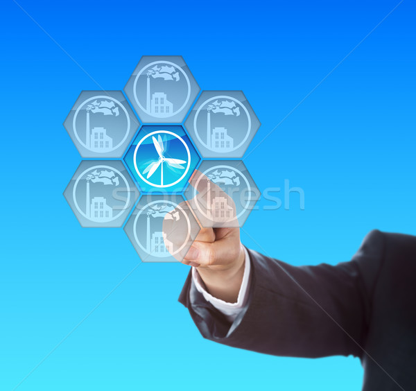 Wind Power Generation Leading Energy Transition Stock photo © leowolfert