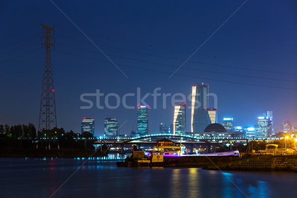 Seul miasta niebo budynku wygaśnięcia most Zdjęcia stock © leungchopan