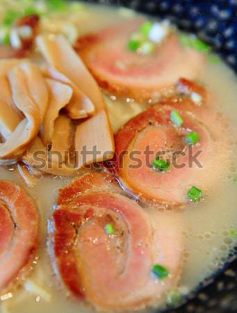 pork with ramen in japanese style Stock photo © leungchopan