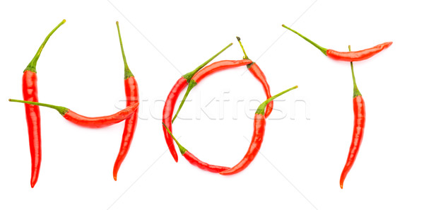 Hot spelt with chilli peppers Stock photo © leungchopan