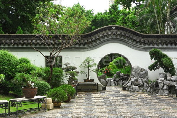 garden in chinese style Stock photo © leungchopan
