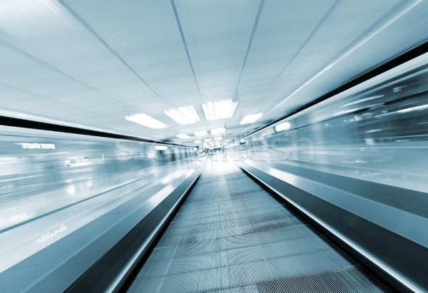 moving escalator in business center Stock photo © leungchopan