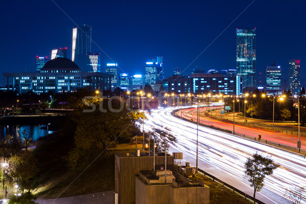 Seoul Night City strada autostrada notte skyline Foto d'archivio © leungchopan