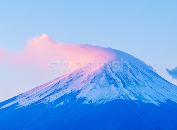 Mt. Fuji during sunrise Stock photo © leungchopan