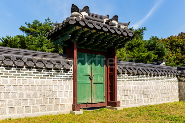 Traditional korean architecture Stock photo © leungchopan