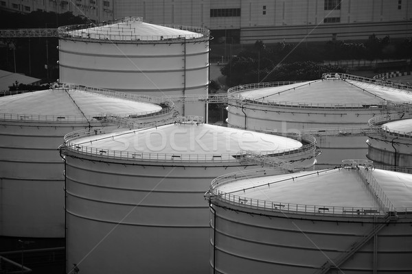 Oil tank in monochrome Stock photo © leungchopan