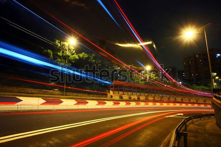 highway light trails  Stock photo © leungchopan