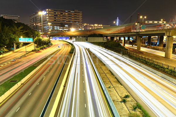 highway at night Stock photo © leungchopan