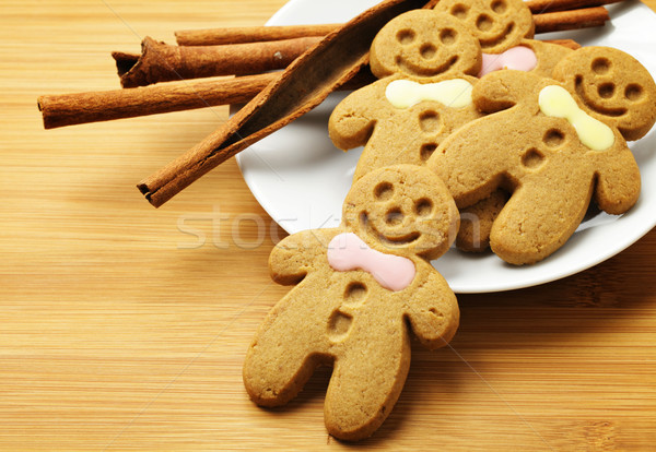 Gingerbread man żywności christmas cookie Zdjęcia stock © leungchopan