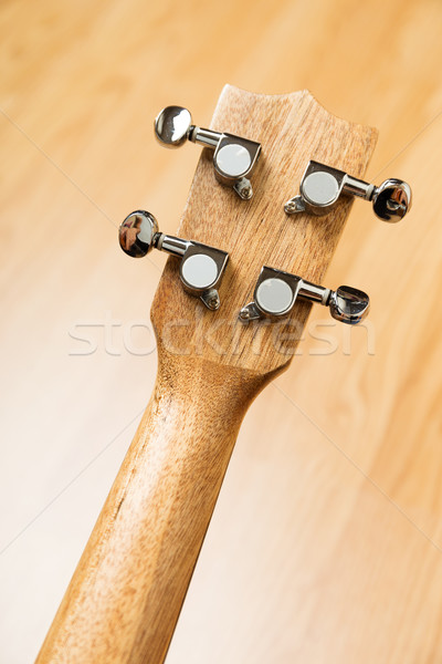 Stock photo: Headstock of Ukulele Hawaiian Guitar