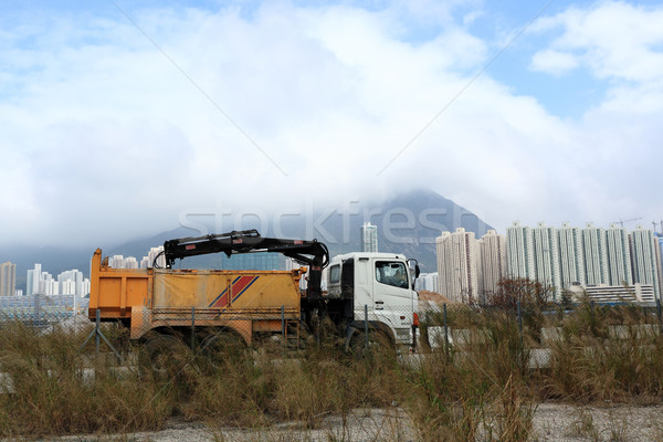 строительство грузовика бизнеса работу земле песок Сток-фото © leungchopan