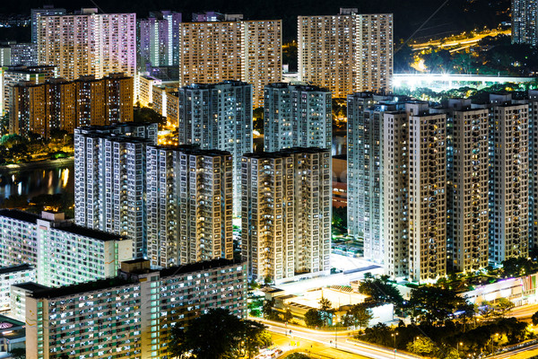 Hong Kong night Stock photo © leungchopan