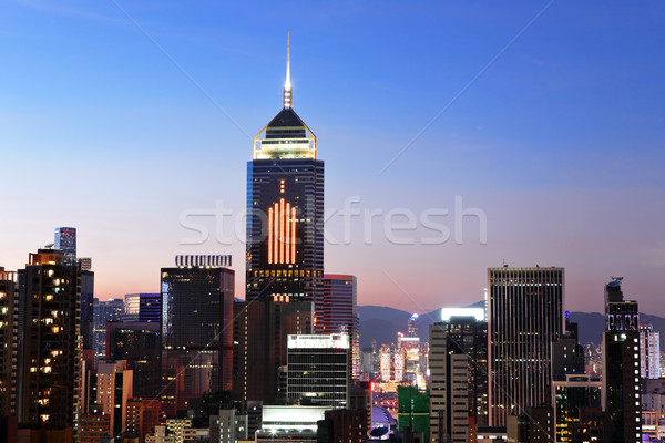 Hong kong at night Stock photo © leungchopan
