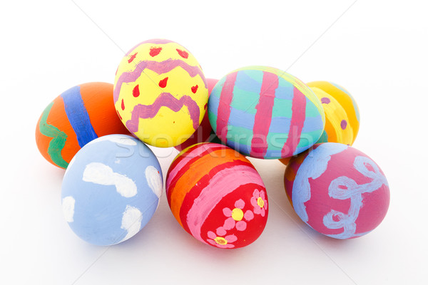 复活节彩蛋    孤立    白    复活节    婴儿    快乐 / easter eg