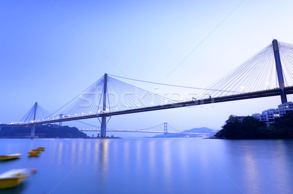 Ting Kau Bridge in Hong Kong Stock photo © leungchopan